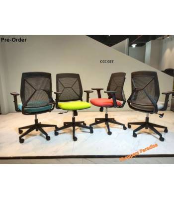 <Pre-Order>CCC 027 Office Chair Without Headrest Ergonomic Office Chair High Quality Exporting to Europe BIFMA Certified