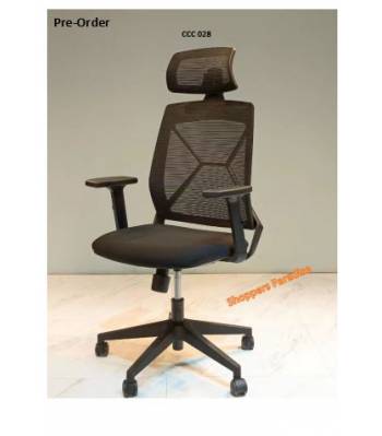 <Pre-Order> CCC 028 Office Chair with headrest Ergonomic Office Chair High Quality Exporting to Europe BIFMA Certified