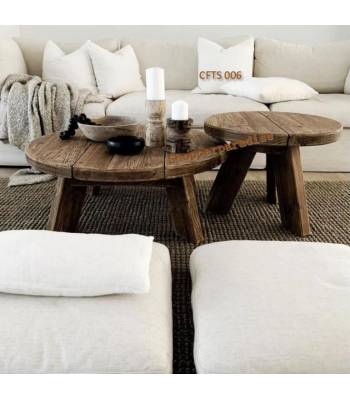 CFTS 006 Country Style Solid Wood Coffee Tables, Rustic Finish