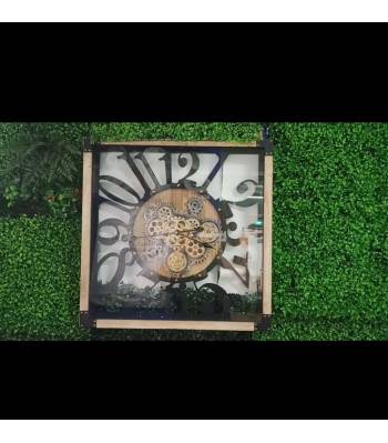 CL013 Wall Clock w Moving Gear