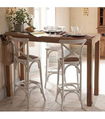 CSBC 018 Solid Wood High Bar Stool