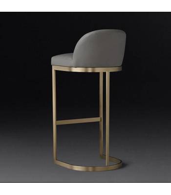 CSBC 017 High Bar Stool in Cushion w Backrest