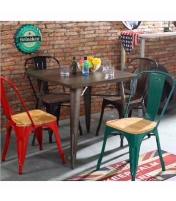 CSC 001 Retro Solid Wood Dining Office Chair