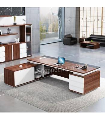 DT 018 Director Table w Swappable Cabinet/Executive Table