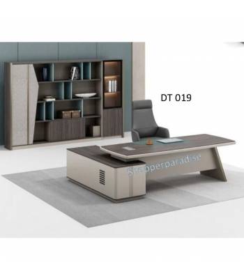 DT 019 Director Table w L Shape Cabinet
