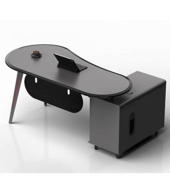 DT 024 Director Table With L Shape Cabinet