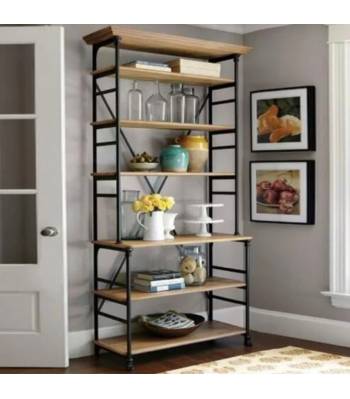 E100 PO-Loft Wood Multi-level Display Shelves