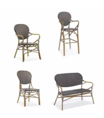 [Pre-Order] E3012 Outdoor Dining Chair, E3013 Outdoor Two Seater Bench