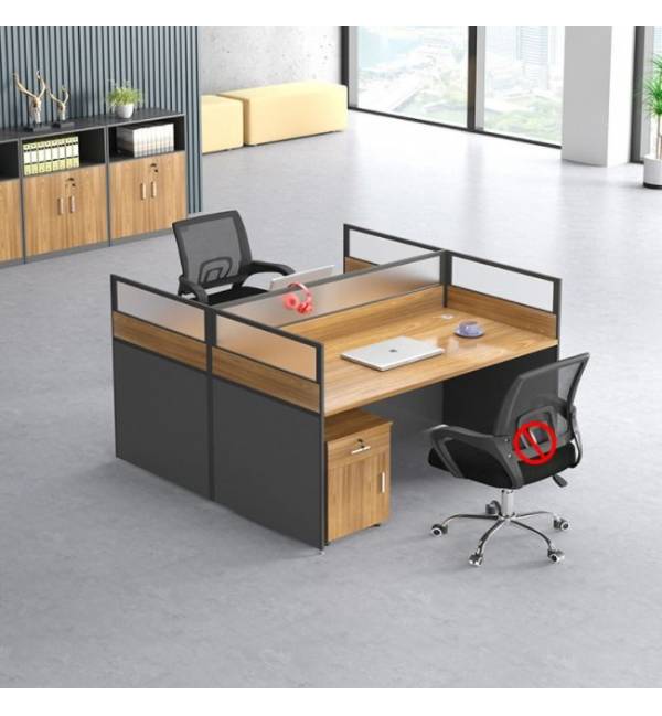 H102 Workstations With H-Panel Partition With Divider