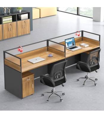 H103 Workstations With E-Panel Partition With Divider