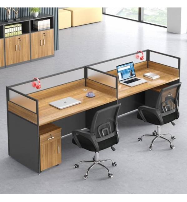 H103 Workstations With E-Panel Partition With Divider