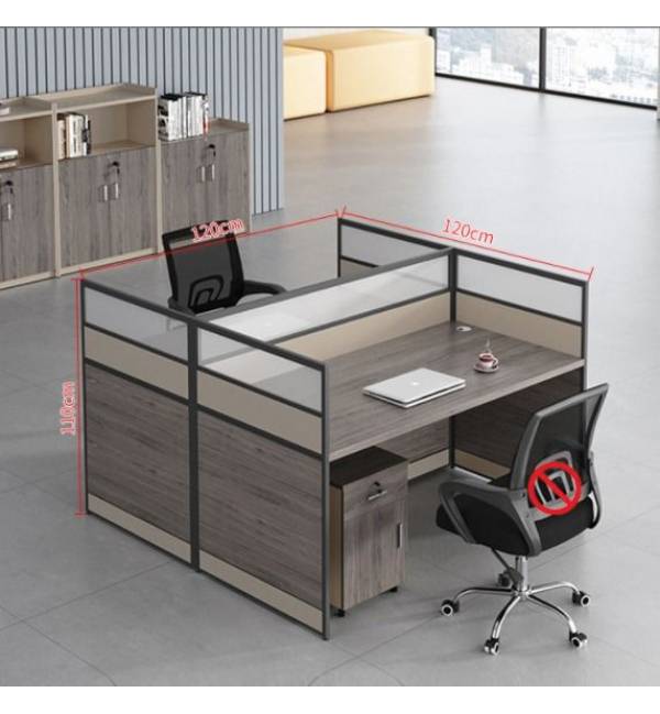 H202 Workstations With H-Panel Partition Executive High Partition Face to Face