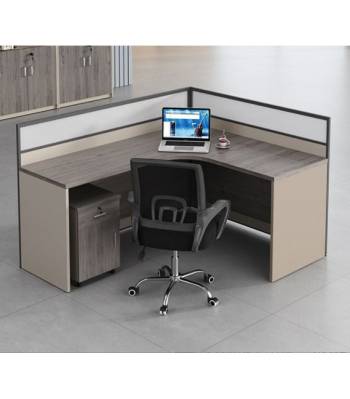 H301 - L Shape Workstation With High Partition