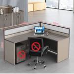 H301 - L Shape Workstation With High Partition