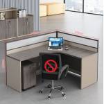 H301 - L Shape Workstation With High Partition