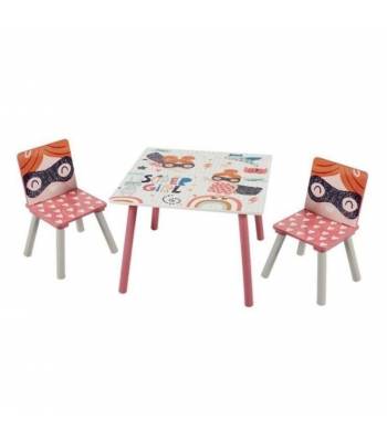 KT 003, KC 003 Super Girl Kids Table Set (One Table + Two Chairs), High Quality Products Export to Germany