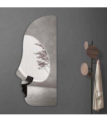 M021 Minimalist Mirror, Irregular shape frameless Mirror