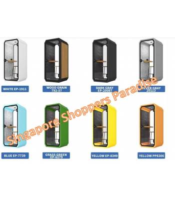 PB Series -Oval Edge Exterior Design Single Pax Phone Booth Office Pod/ Acoustic pod/ SoundProof Pod/Privacy Pod/ Portable Pod/Official Supplier of Acoustic Pods for Beijing 2022 Winter Olympics/ Singapore ISO-TUV/ Singapore Green Label/ SGS Certified