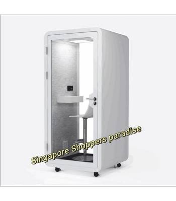POD 100 Single Pax Phone Booth/Office Acoustic Phone Booth, Soundproof Sound Proof Privacy Portable POD Mobile Hand Phone Handphone Telephone Pod