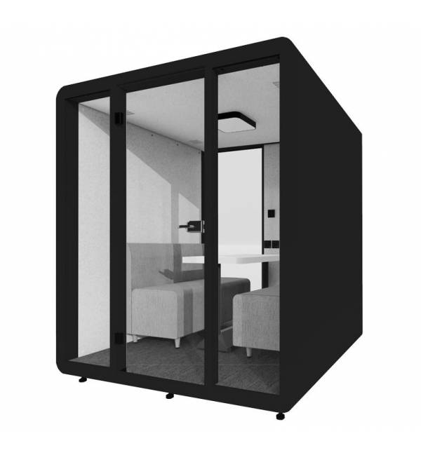 POD 450 Four Pax Phone Booth/ Office Pod/ Acoustic pod/ SoundProof Pod/Privacy Pod/ Portable Pod/ Meeting Pod/ Mobile Hand Phone Handphone Telephone Pod
