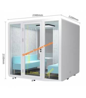 POD 600 Six Pax Phone Booth/ Office Pod/ Acoustic pod/ SoundProof Pod/Privacy Pod/ Portable Pod/ Meeting Pod/ Mobile Hand Phone Handphone Telephone Pod