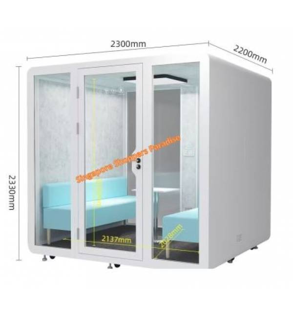 POD 600 Six Pax Phone Booth/ Office Pod/ Acoustic pod/ SoundProof Pod/Privacy Pod/ Portable Pod/ Meeting Pod/ Mobile Hand Phone Handphone Telephone Pod