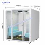 POD 450 Four Pax Phone Booth/ Office Pod/ Acoustic pod/ SoundProof Pod/Privacy Pod/ Portable Pod/ Meeting Pod/ Mobile Hand Phone Handphone Telephone Pod