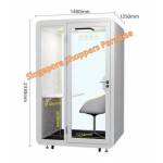 POD 150 Single Pax Phone Booth/ Office Acoustic Phone Booth With Additional Space Area