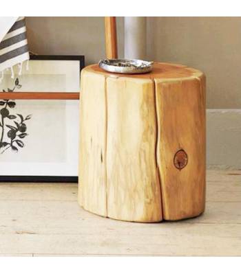 SS 005 Retro Solid Wood Tree Stump Stool