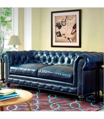 Sofa 023 Benjamin 1+2+3 Seater PU Leather with Rivets