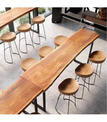 TSBT 011 Irregular wood High Bar Table Chair