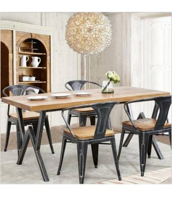 TSDT 00M Solid Wood Dining Table/ CSC 008 Chair
