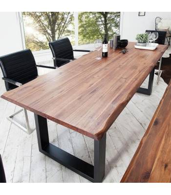 TSDT 00N Irregular Wood Dining Table/Bench