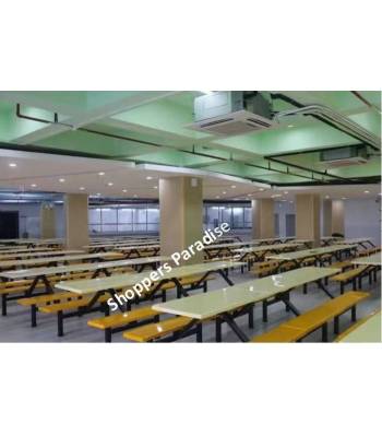 TSDT 00UA - Fibreglass table + bench set, 1 Table + 2 Benches