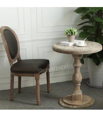 TSDT 013 Retro/Vintage/Rustic Solid Wood Round Coffee Table