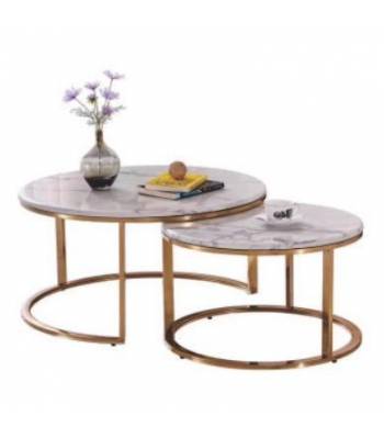 TSST 02 Sintered Stone Nesting Coffee Table Set