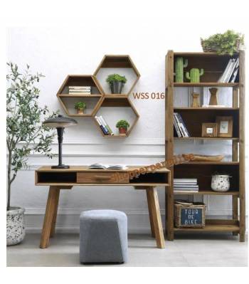 WSS 016A WSS 016B Rustic Solid Wood Wall Shelves