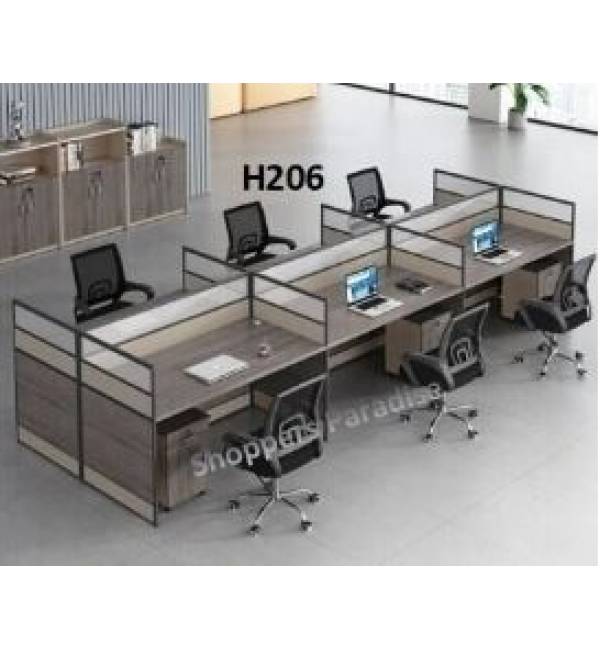 H206 Executive Workstation With/Without Pedestal/Cabinet Home Office Table