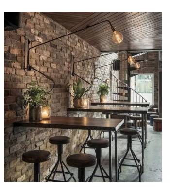 TSBT 009 PO Solid Wood High Bar Table Stool