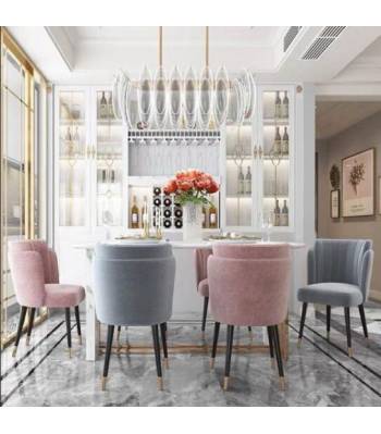 CSC 052 Velvet Dining Chair