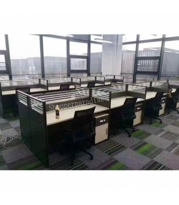 B150 Executive Workstation With Pedestal  Office Table System Furniture Cubicle Partition Divider Set Pedestal Without assembly