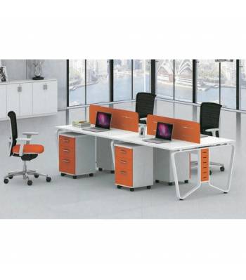 B20 System Furniture / Office Table w Partition/Workstation with assembly