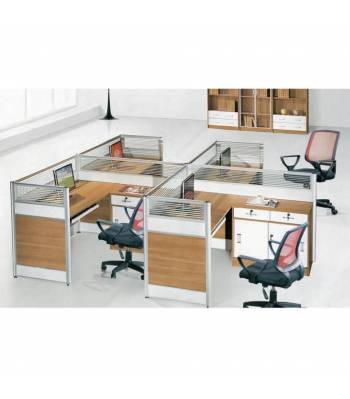 B43 Office Table w Partition/ Workstation With Assembly