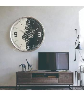 CL 015 Wall Clock w Moving Gear
