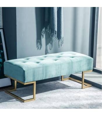 00K Velvet Bench w Cushion