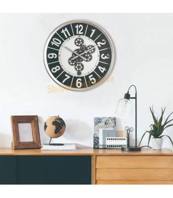 CL012 Wall Clock w Moving Gear