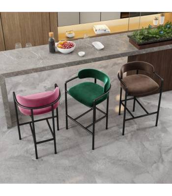 CSBC 026 Velvet Bar Chair