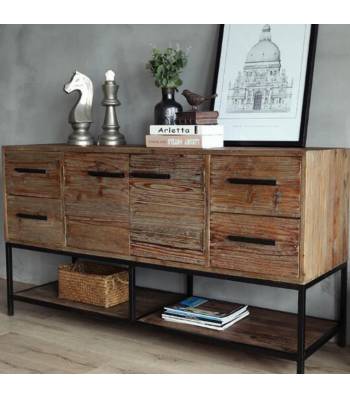 TVS 004 Solid Wood TV Console Multilevel cabinets