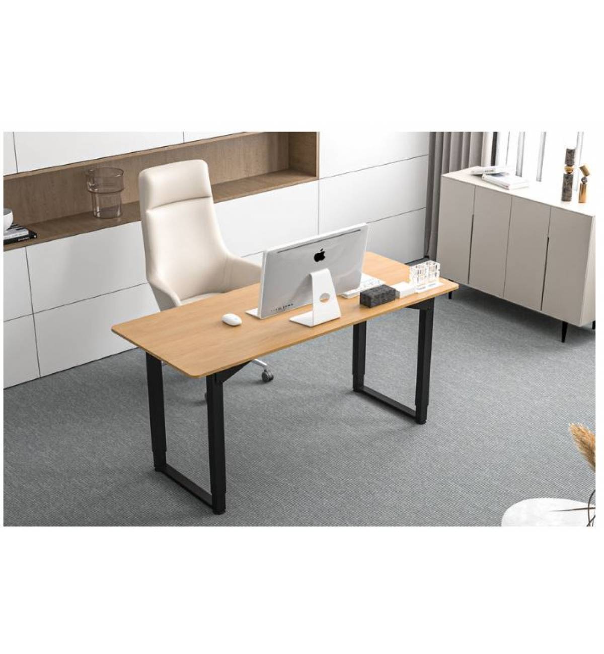 Single Person Dual-Motor Premium Electric Lifting Table Computer Table ...