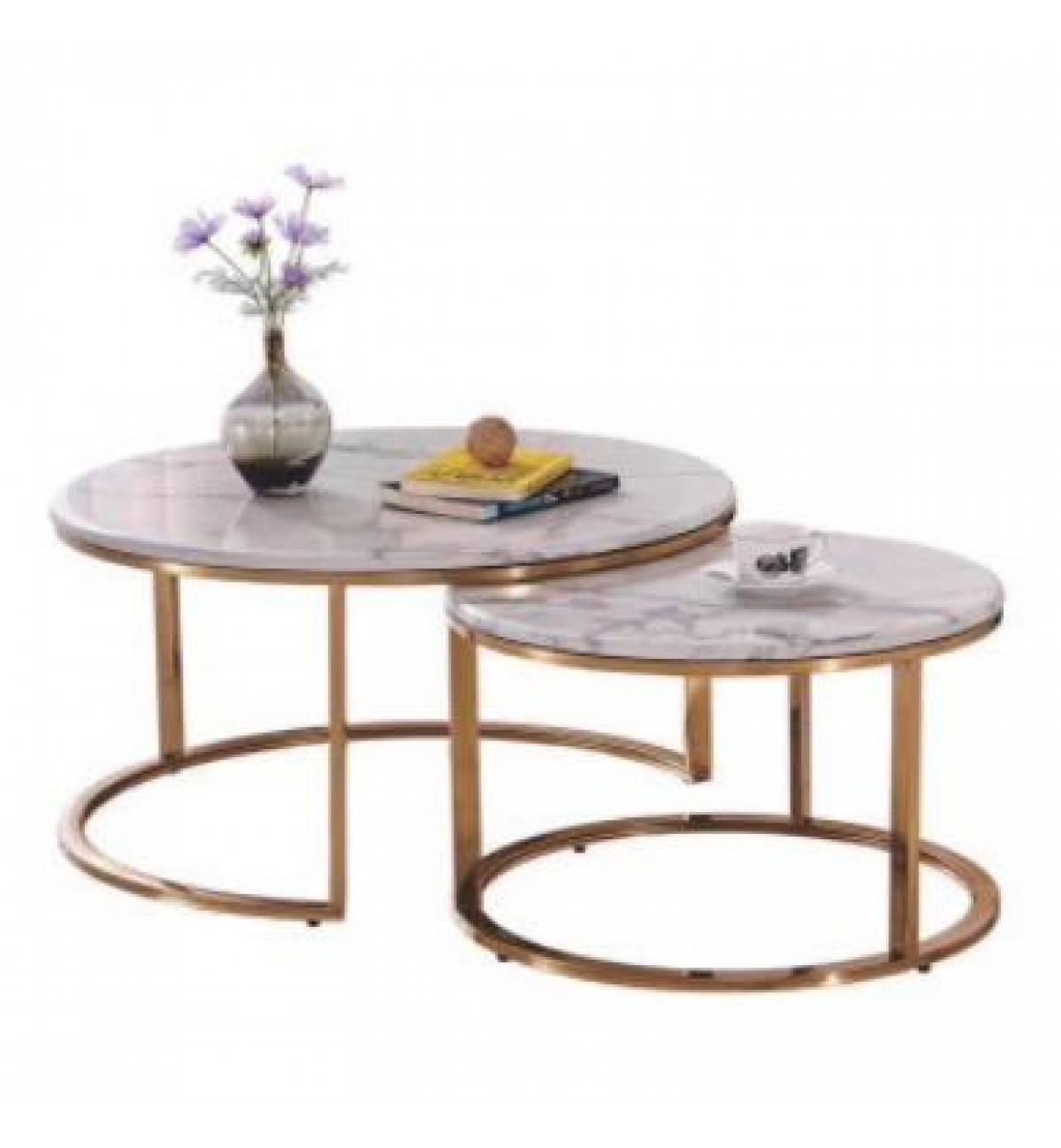 TSST 02 Sintered Stone Nesting Coffee Table Set